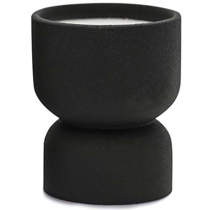 Form Palo Santo Suede Black Matte Hourglass Candle, 6oz