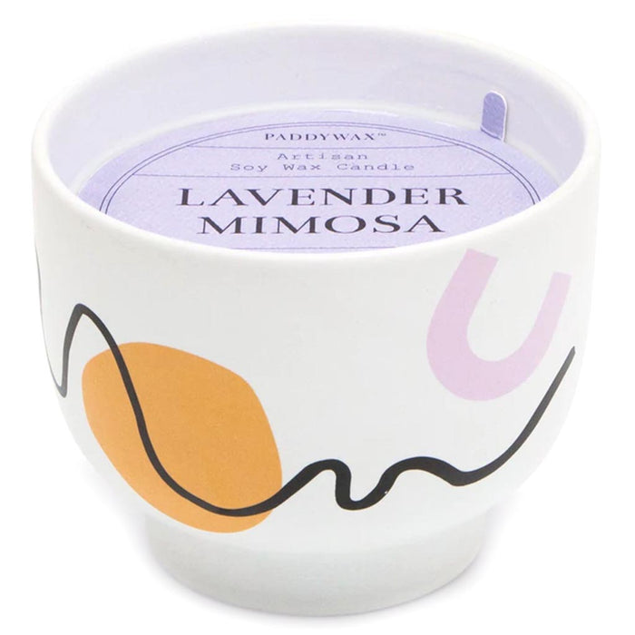 Wabi Sabi Collection Scented Candle Lavender Mimosa 12oz