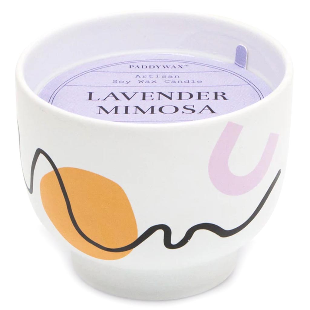 Wabi Sabi Collection Scented Candle Lavender Mimosa 12oz