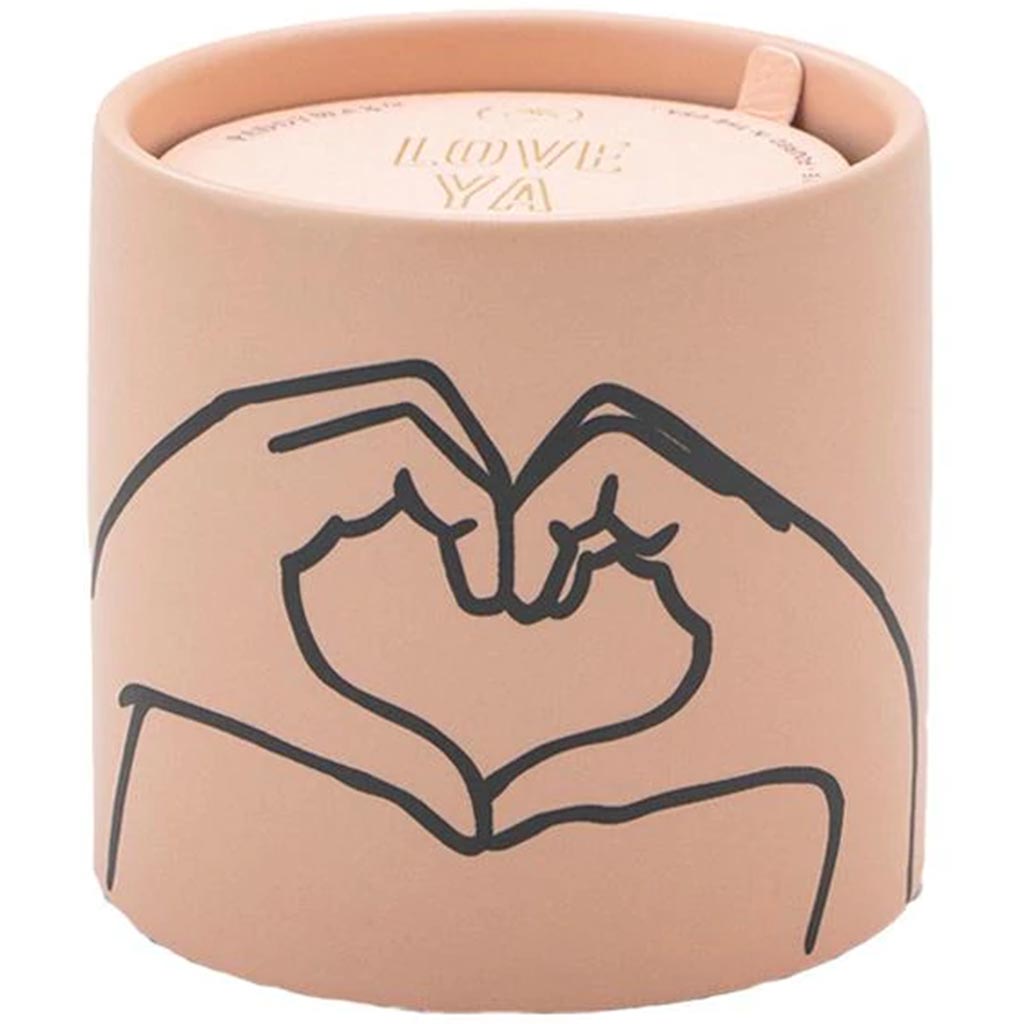 Impressions Dusty Pink Ceramic &quot;Love Ya&quot; Tobacco &amp; Vanilla 5.75oz