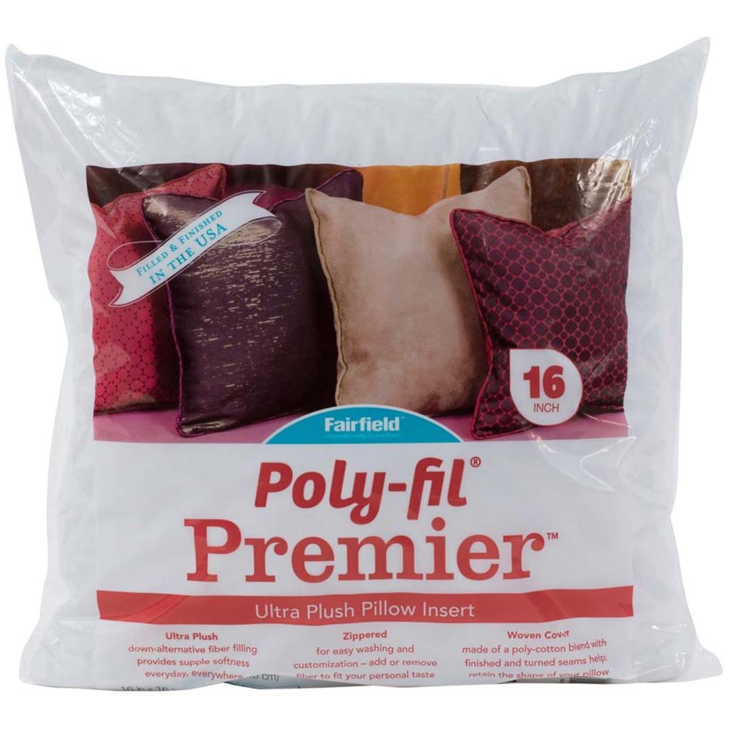 Fairfield Poly-Fil -Premier Pillow Insert 16In X 16In