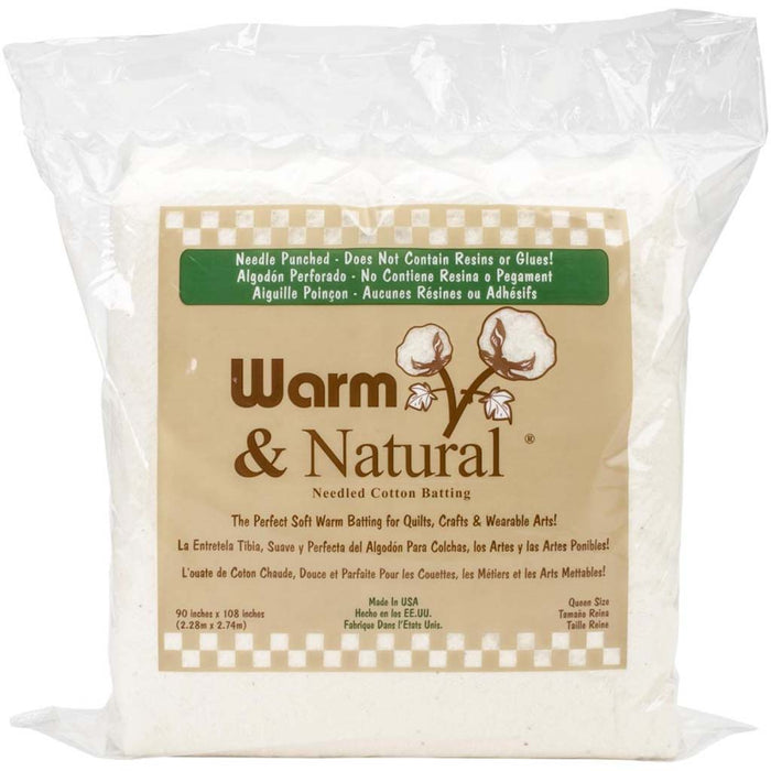 Batting Warm & Natural Cotton 90In X 108In