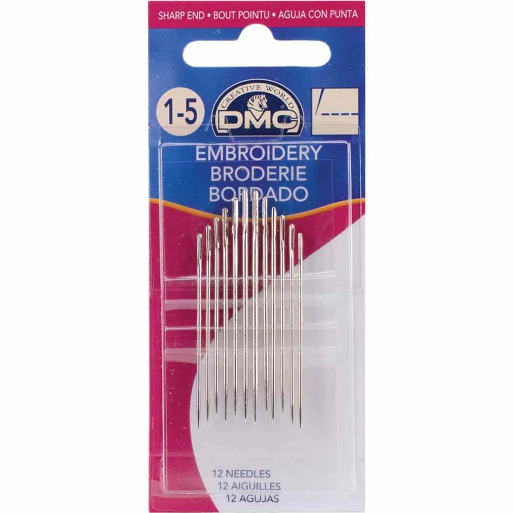 DMC Embroidery Hand Needles size 1/5 12pkg