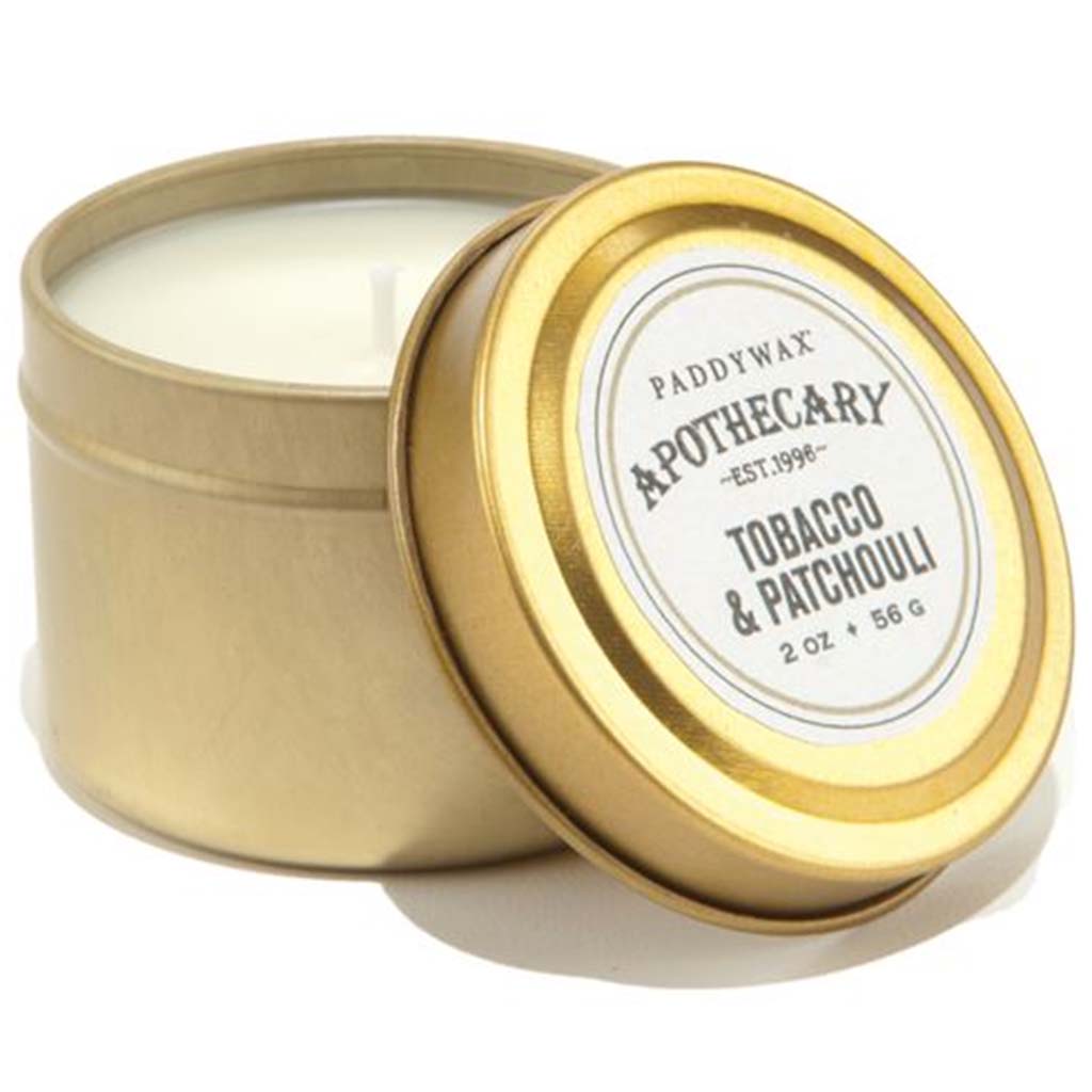 Apothecary Tin Tobacco &amp; Patchouli, 2oz