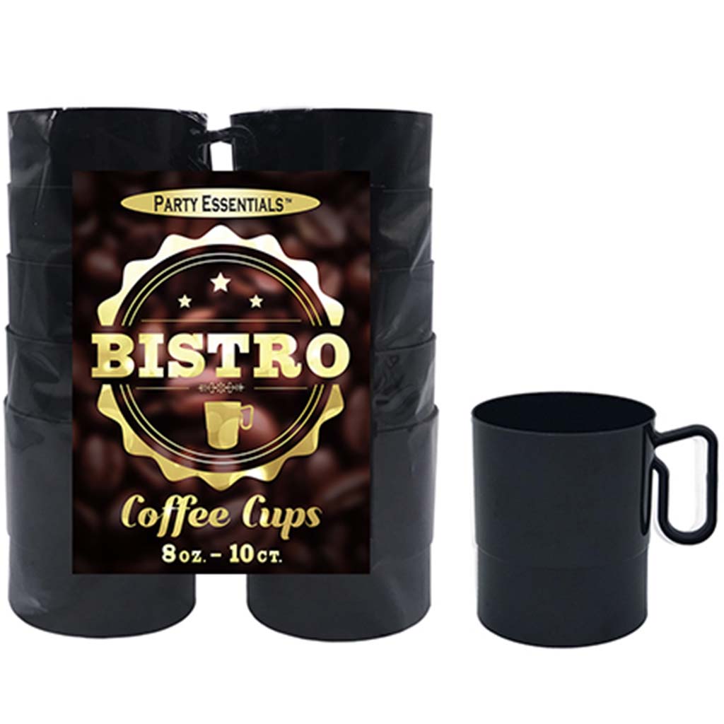 Black  Bistro Coffee Cup, 8oz