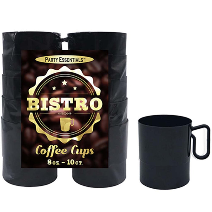 Black  Bistro Coffee Cup, 8oz