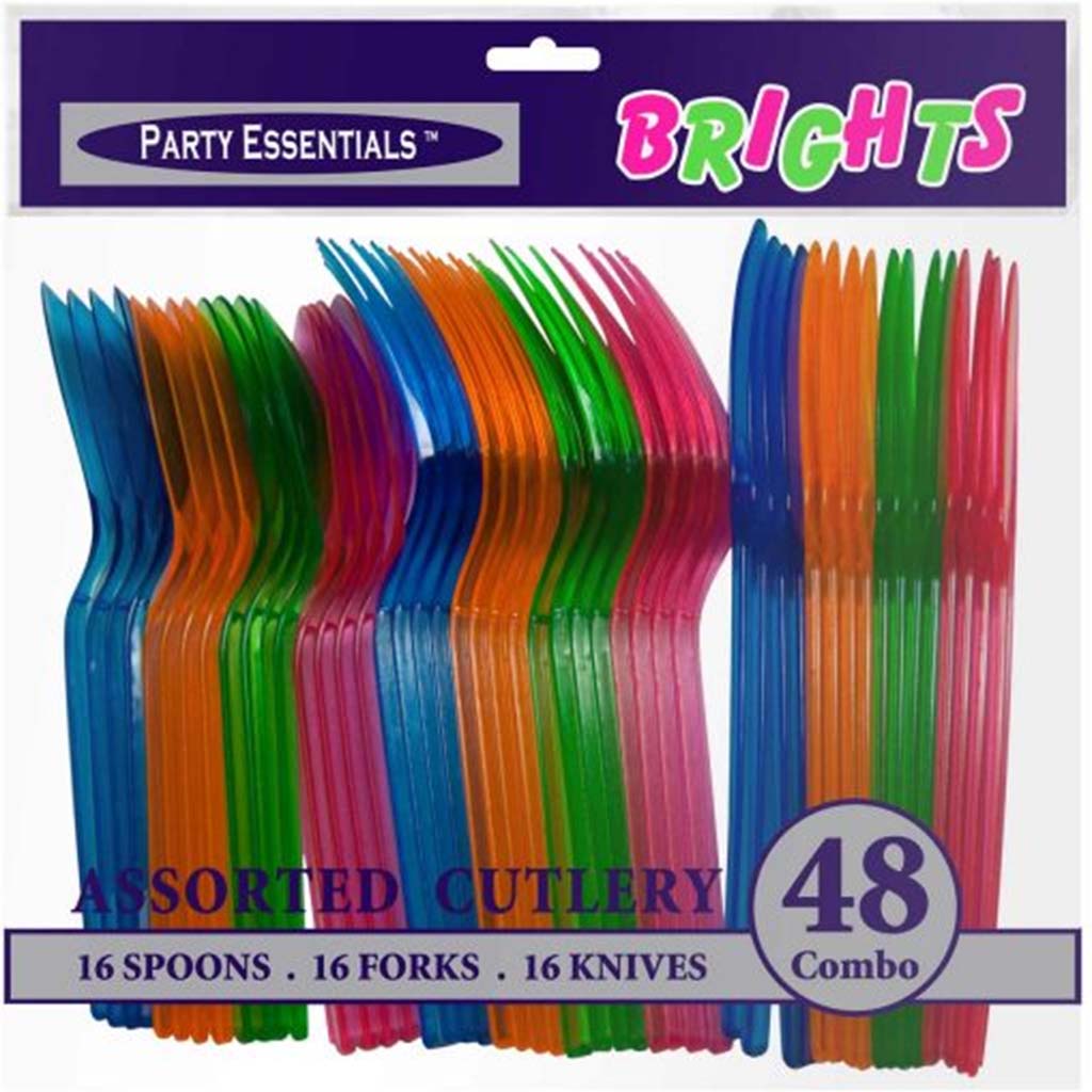 Neon Combo Cutlery Heavy Duty, 16ct