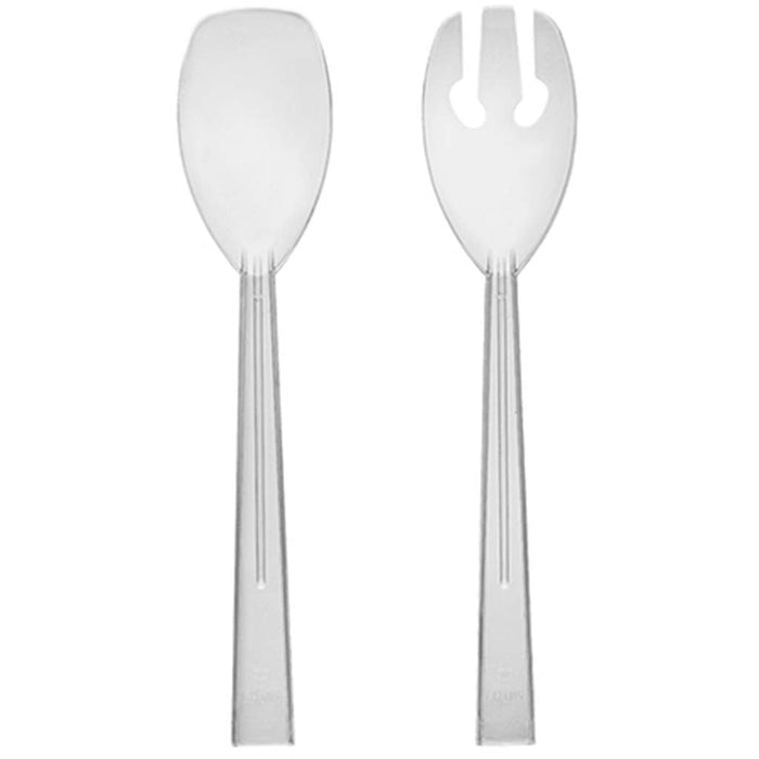 Clear Serving Forks & Spoons, 9.5in