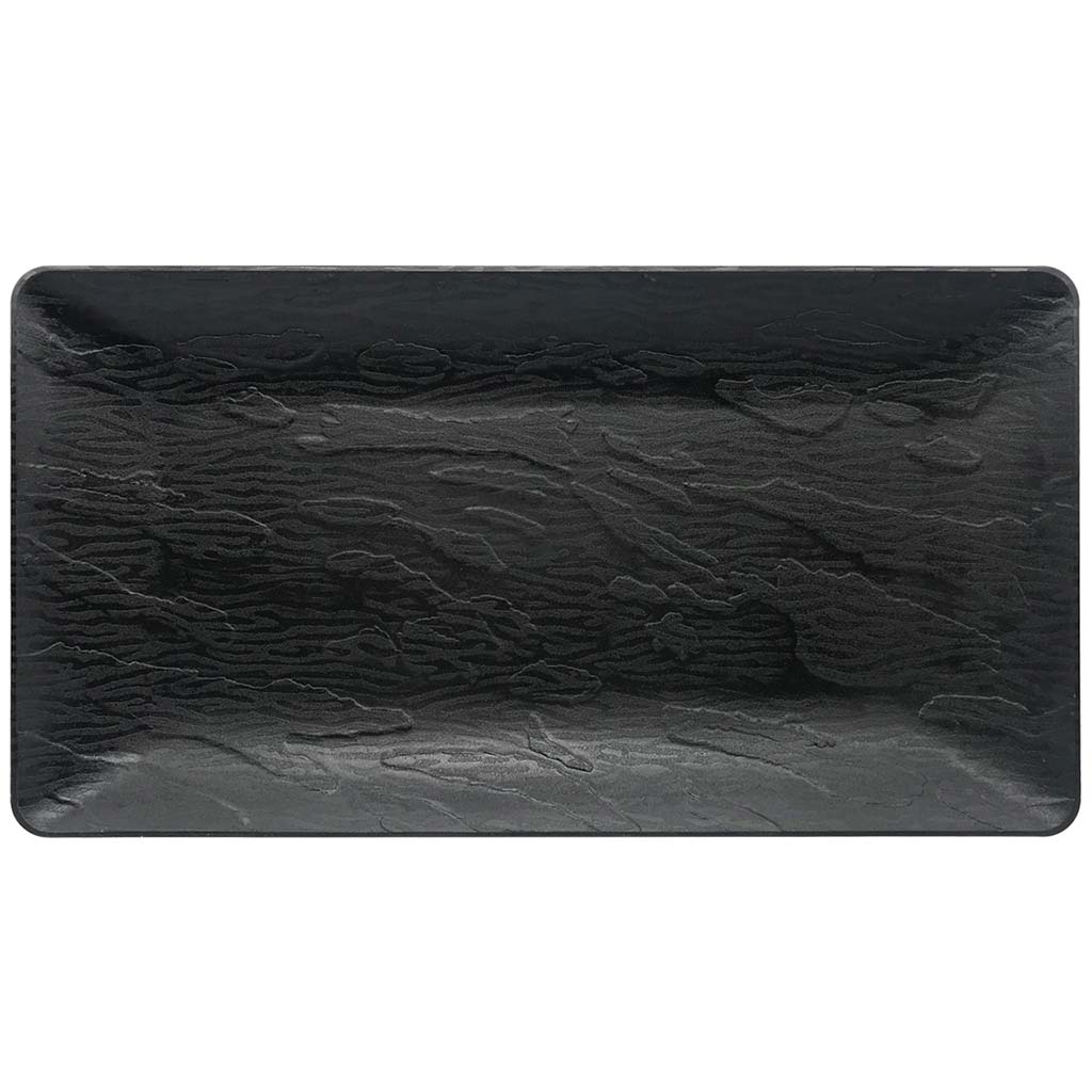 Black Rugged Slate Tray 14in x 6in