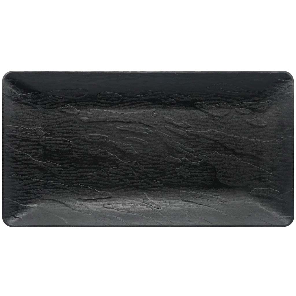 Black Rugged Slate Tray 17in x 9in