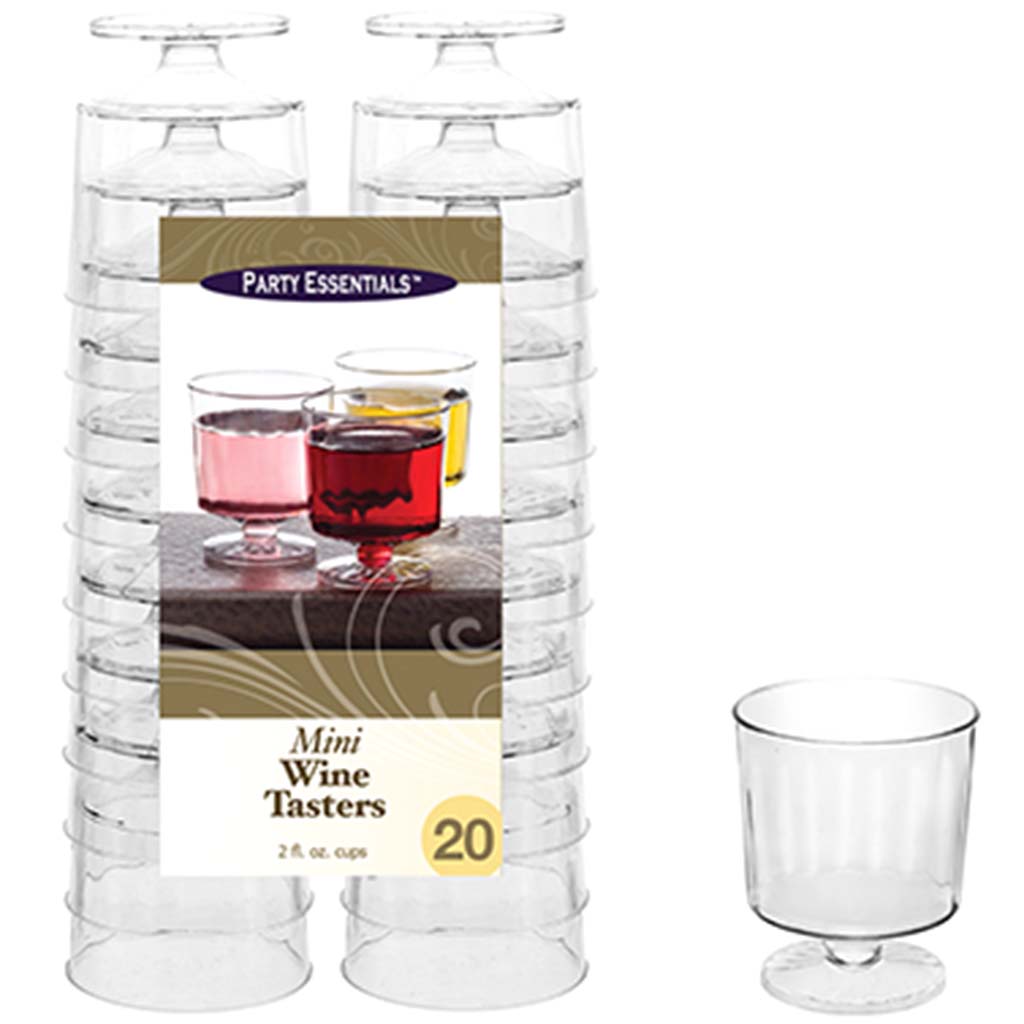 Clear Mini Wine Tasters 2oz, 20ct