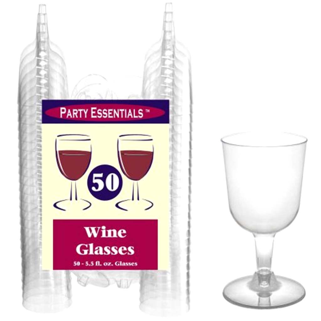 Clear Wine Glass 5.5oz, 50Pc