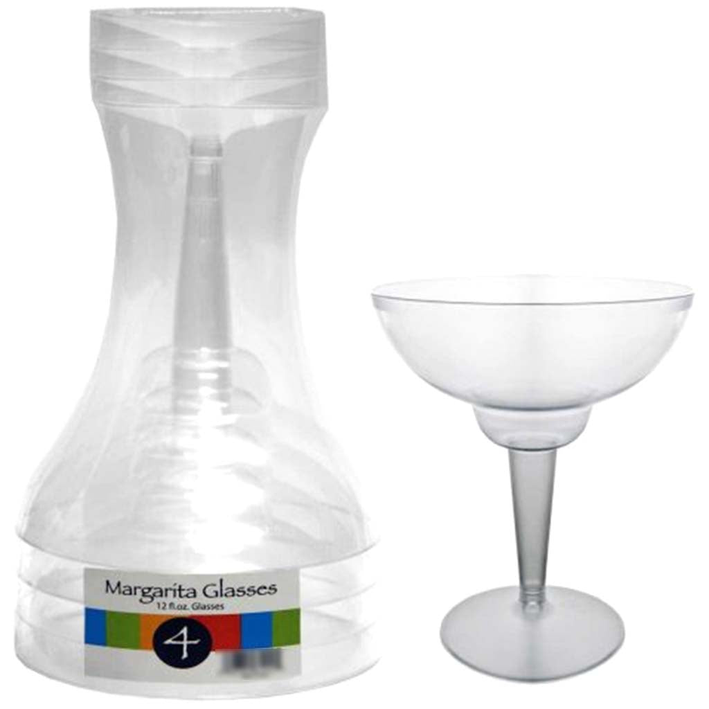 Clear Margarita Glass 12oz, 4ct