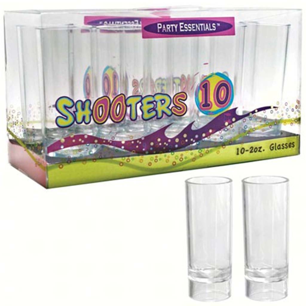 Clear Shoot Glass Box 2oz, 10ct