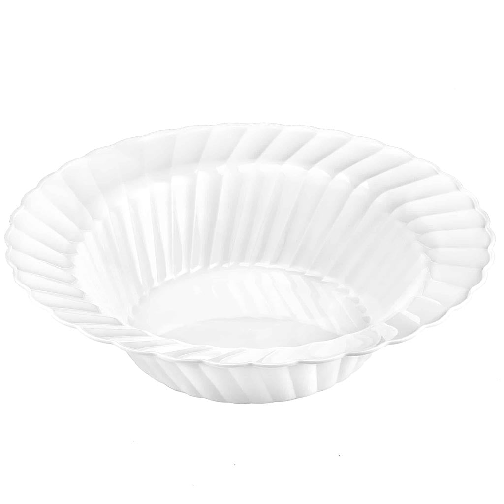 Scalloped Bowl Pearl 15oz