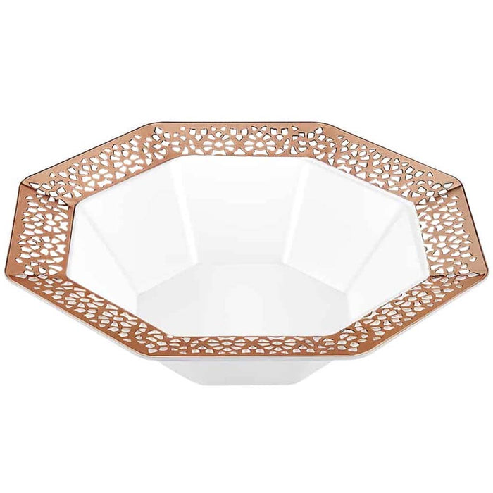 Lacetagon Bowl 14oz, Rose Gold
