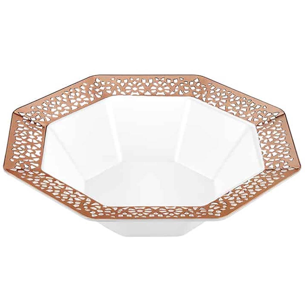 Lacetagon Bowl 5oz, Rose Gold