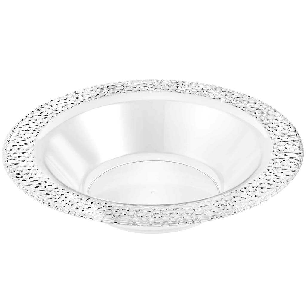 Pebbled Bowl Clear 14oz