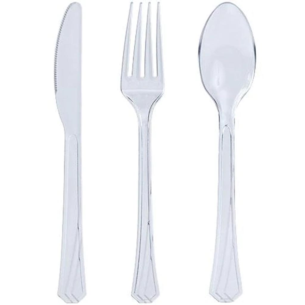 Cutlery Combo Set, Clear