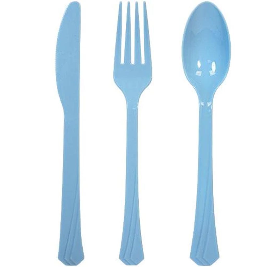 Cutlery Combo Set, Light Blue