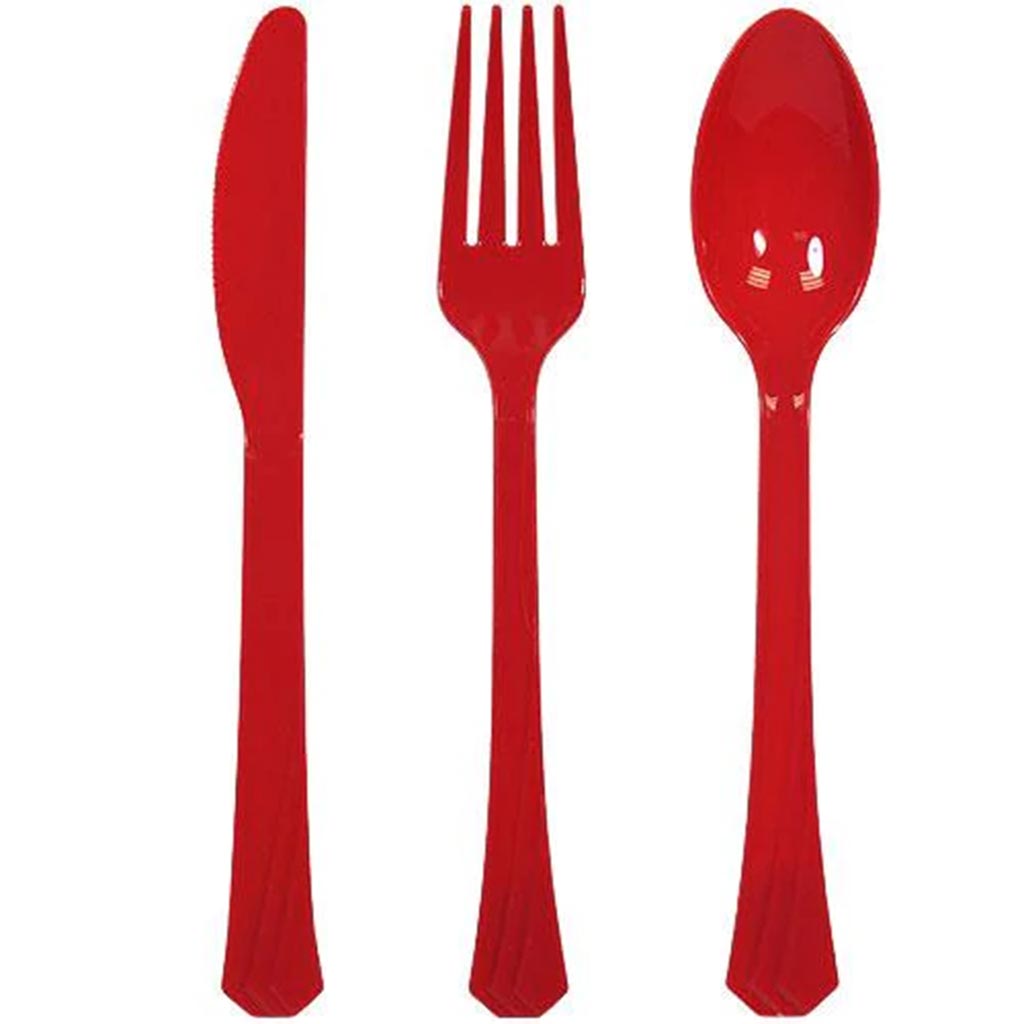 Cutlery Combo Set, Red