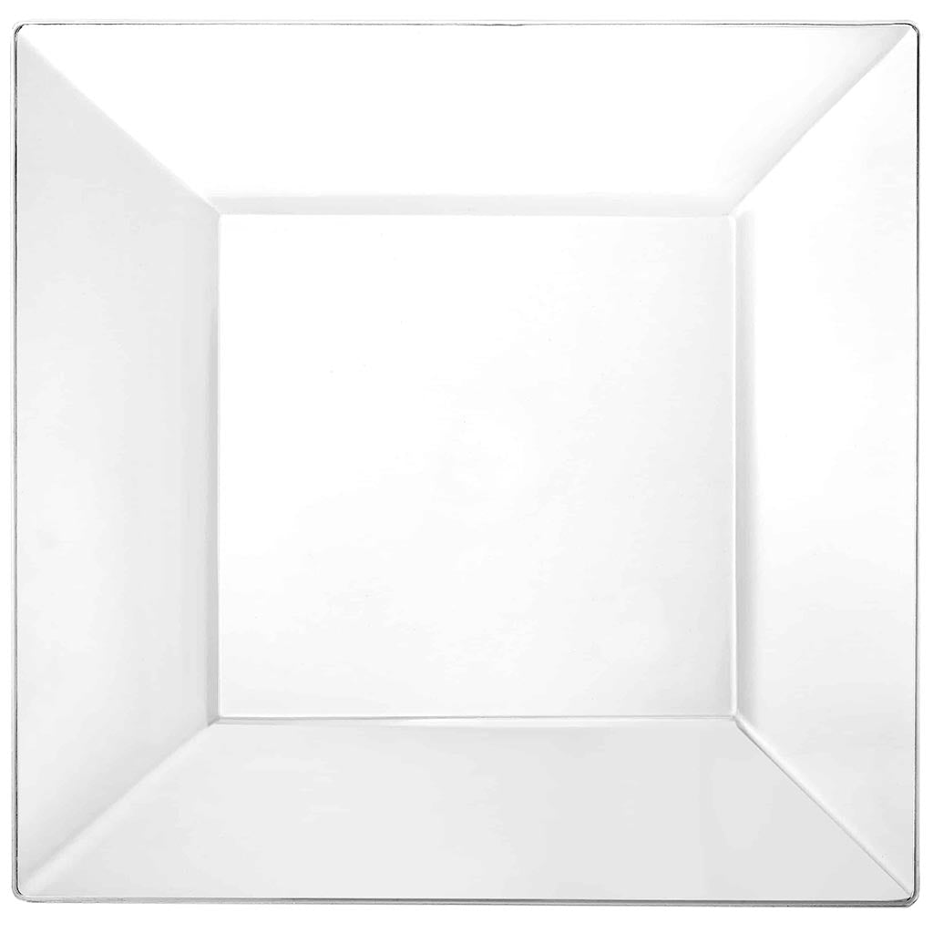 Square Plate 8in, Clear