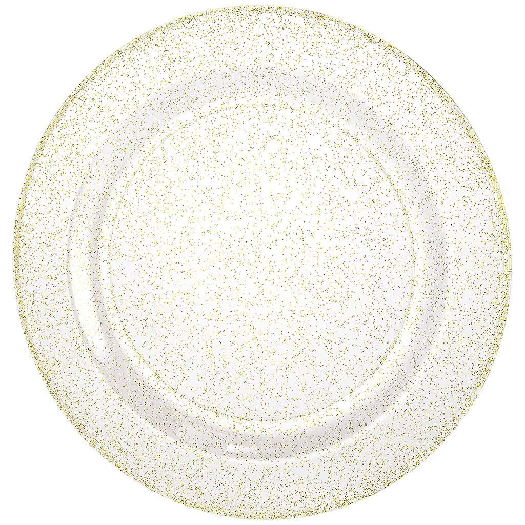 Glitter Plate 10.25in, Gold