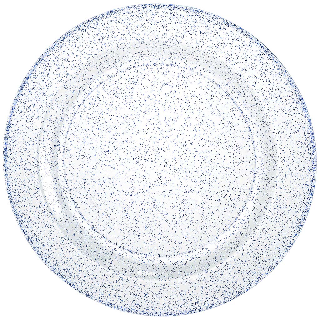 Glitter Plate 9in, Blue