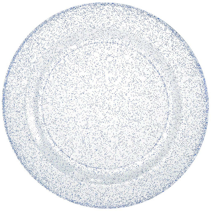 Glitter Plate 9in, Blue
