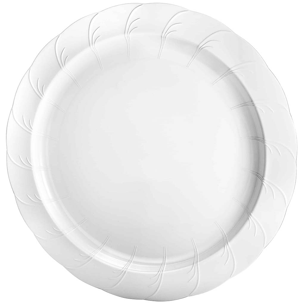 Elegance Plate 10.25in, Pearl