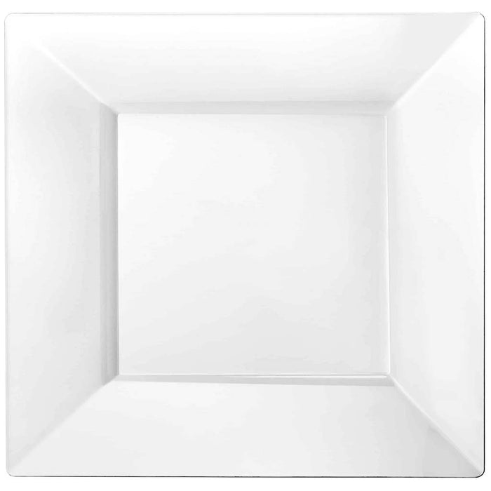 Square Plate 8in, Pearl