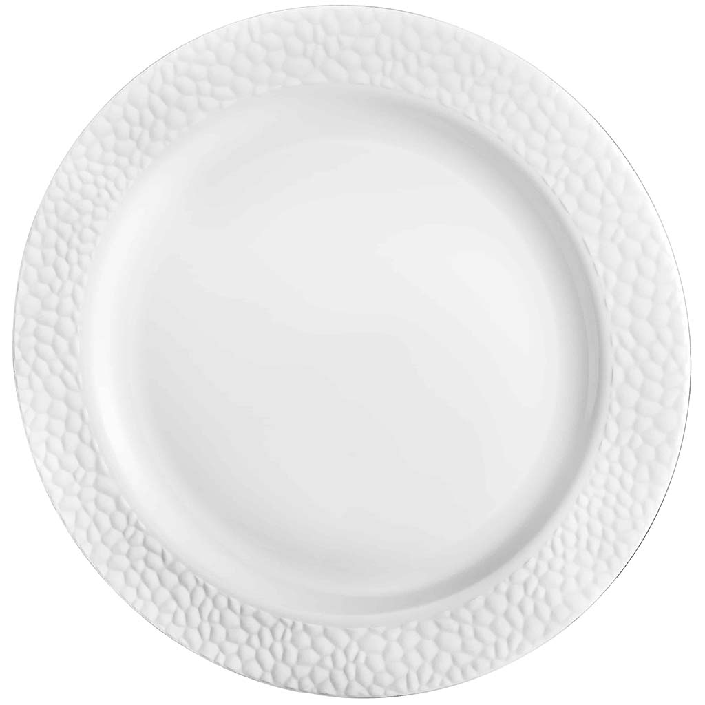 Pebbled Plate 10.25in, Pearl