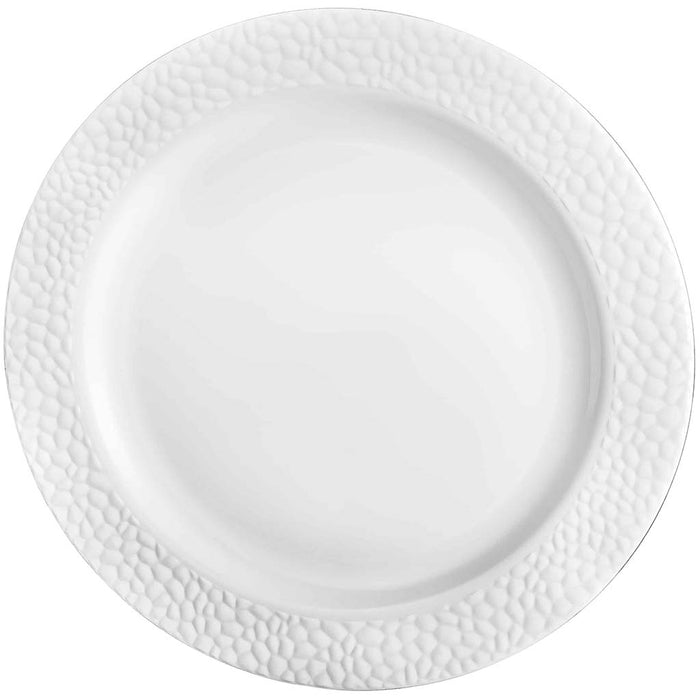 Pebbled Plate 9in, Pearl