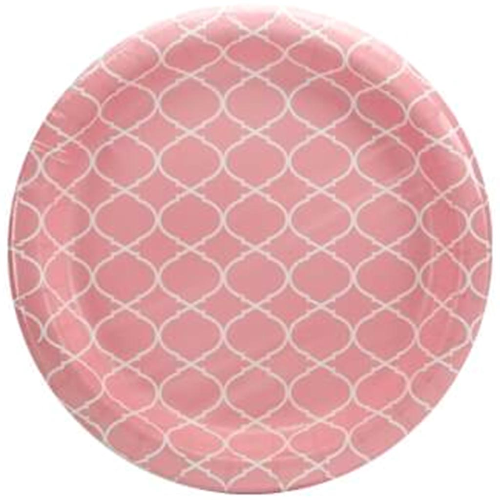 Lattice Plate 7in, Blush