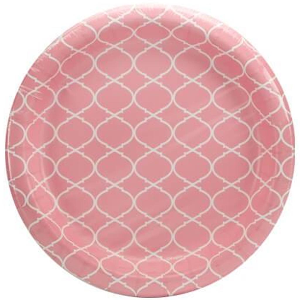 Lattice Plate 8.75in, Blush