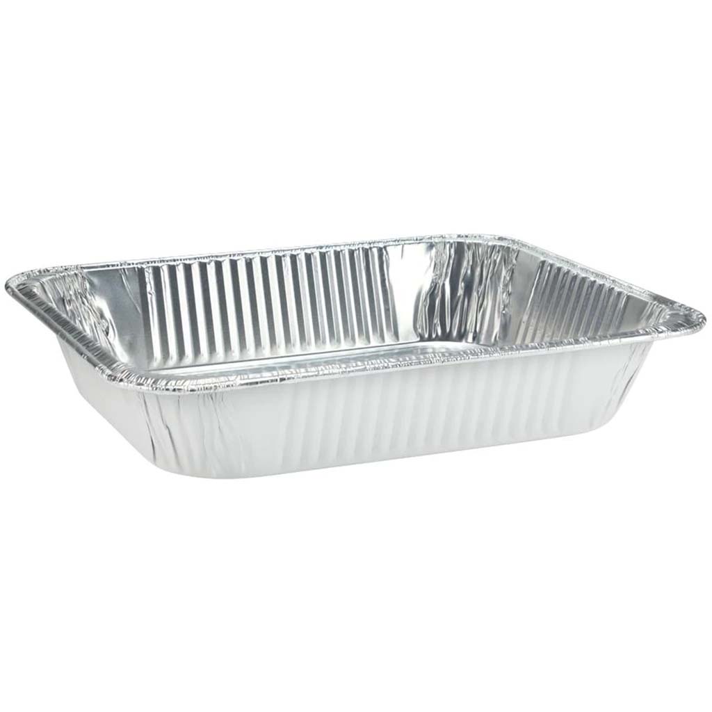 Half Size Aluminum Pan White