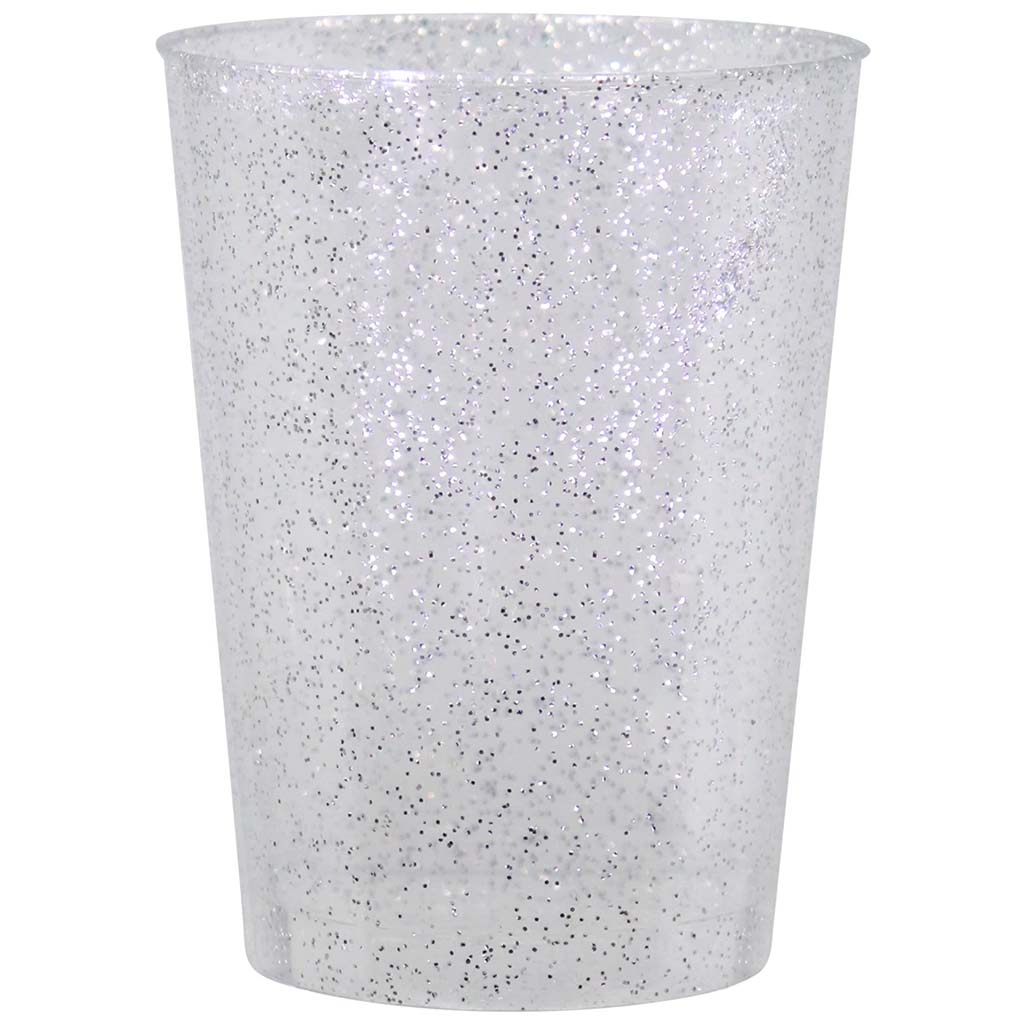 Glitter Tumbler 10oz, Silver