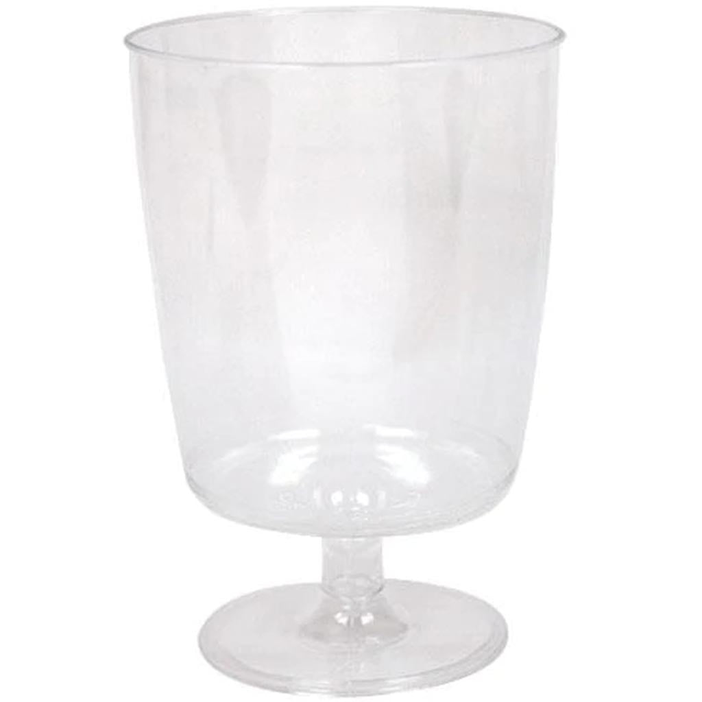 Footed Wine Glass Clear 8oz