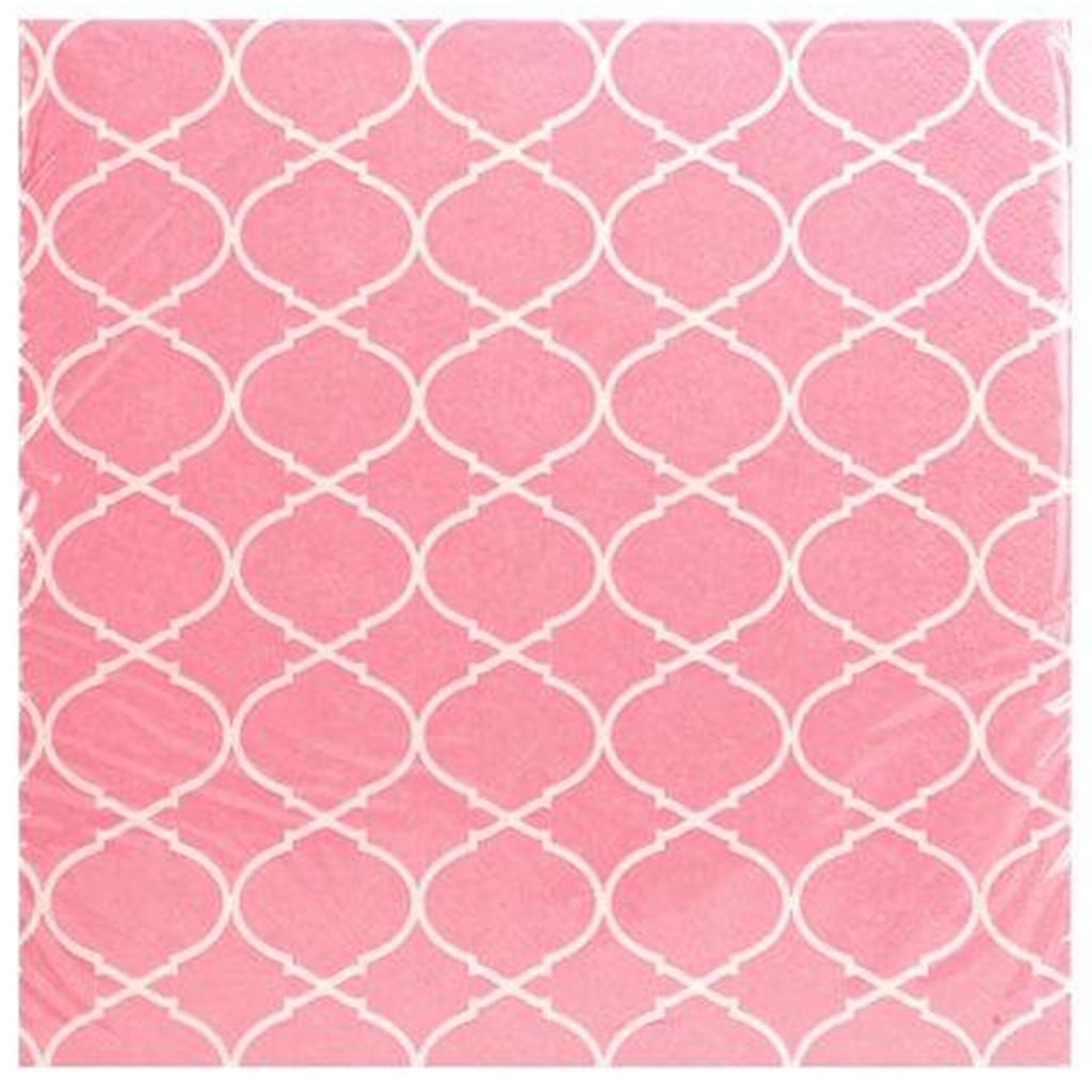 Blush Lattice Lunch Napkin