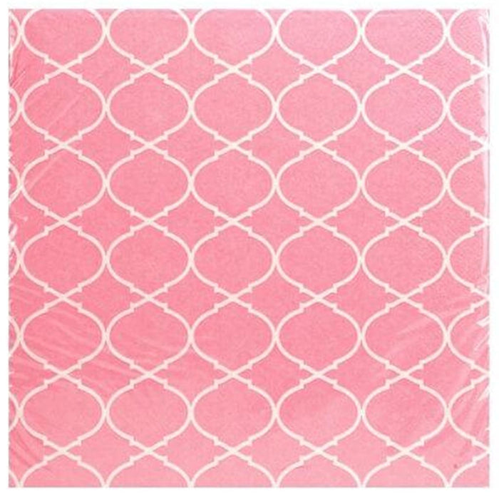 Blush Lattice Lunch Napkin