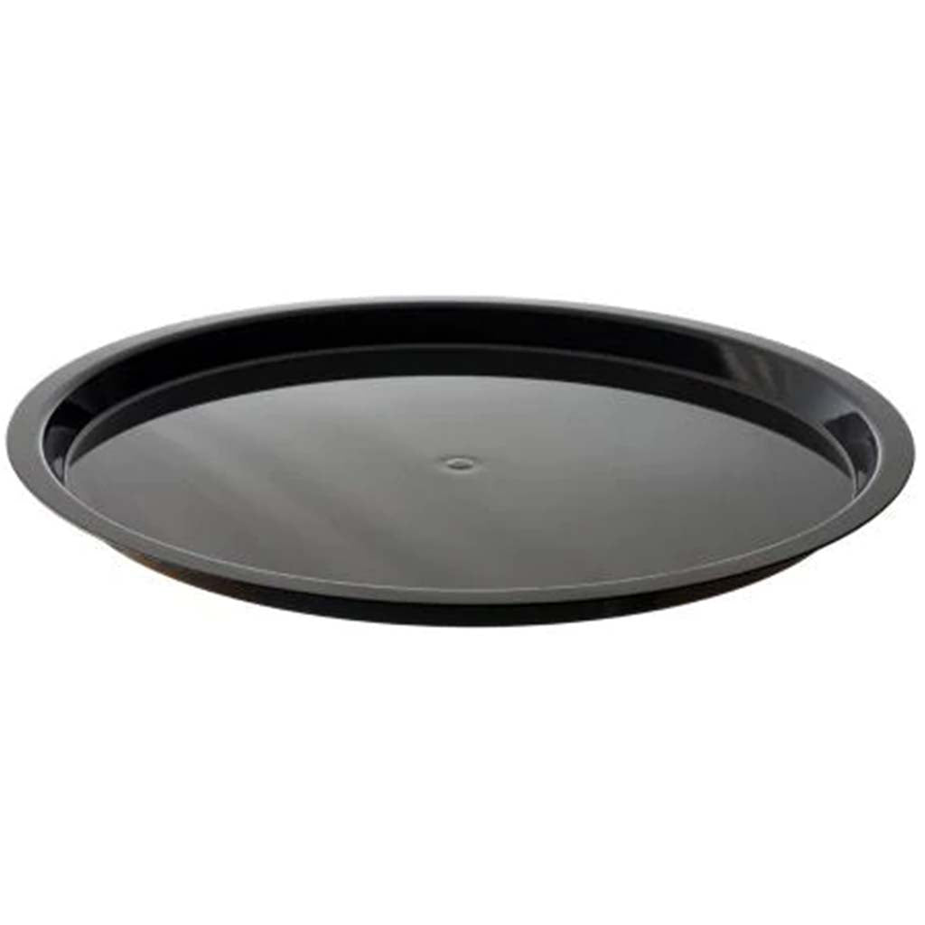 Round Tray Black 18In