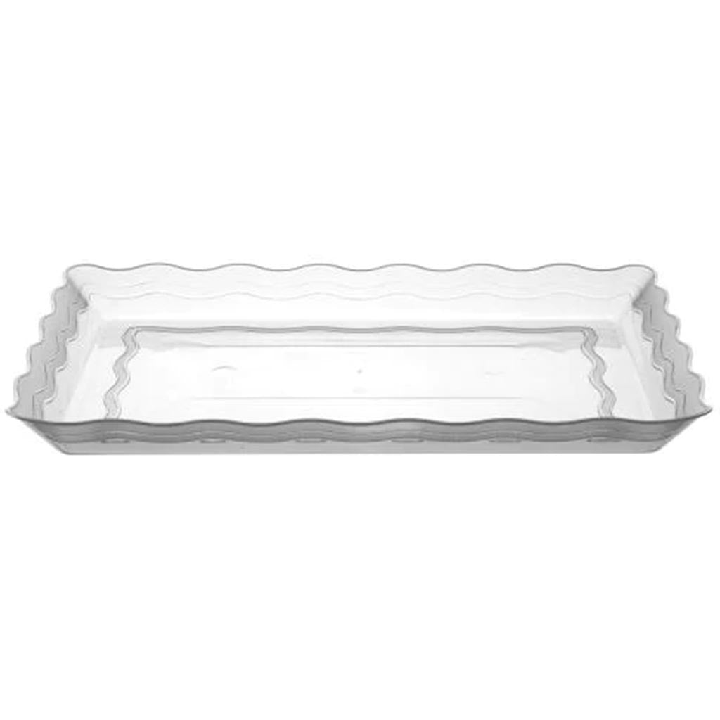 Wave Tray 13in x 9in, Clear