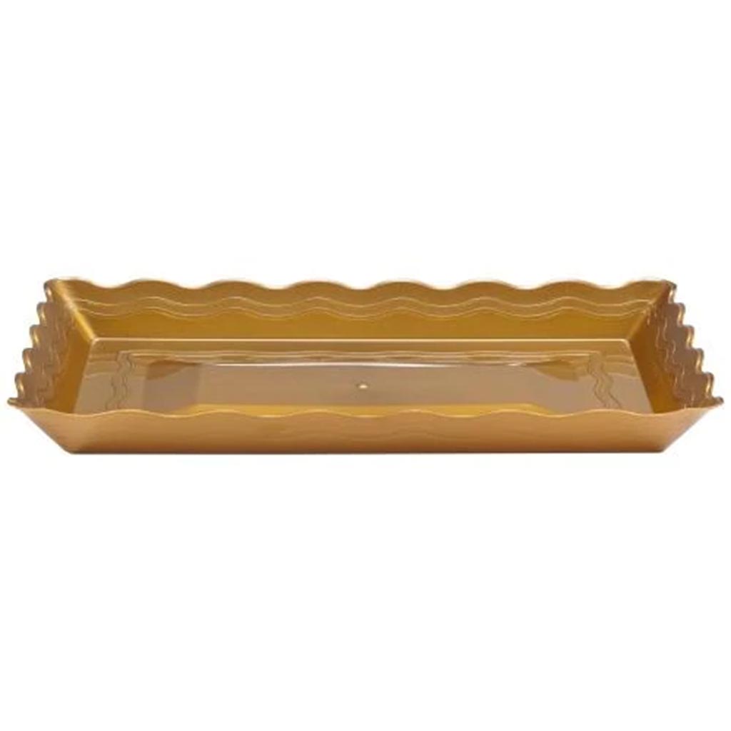 Wave Tray 13in x 9in, Gold