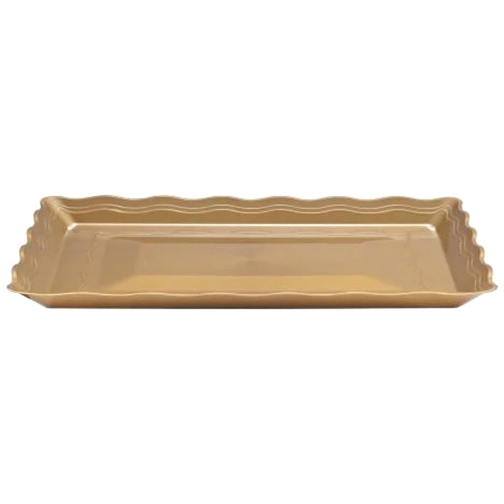 Wave Tray 18in x 12in, Gold