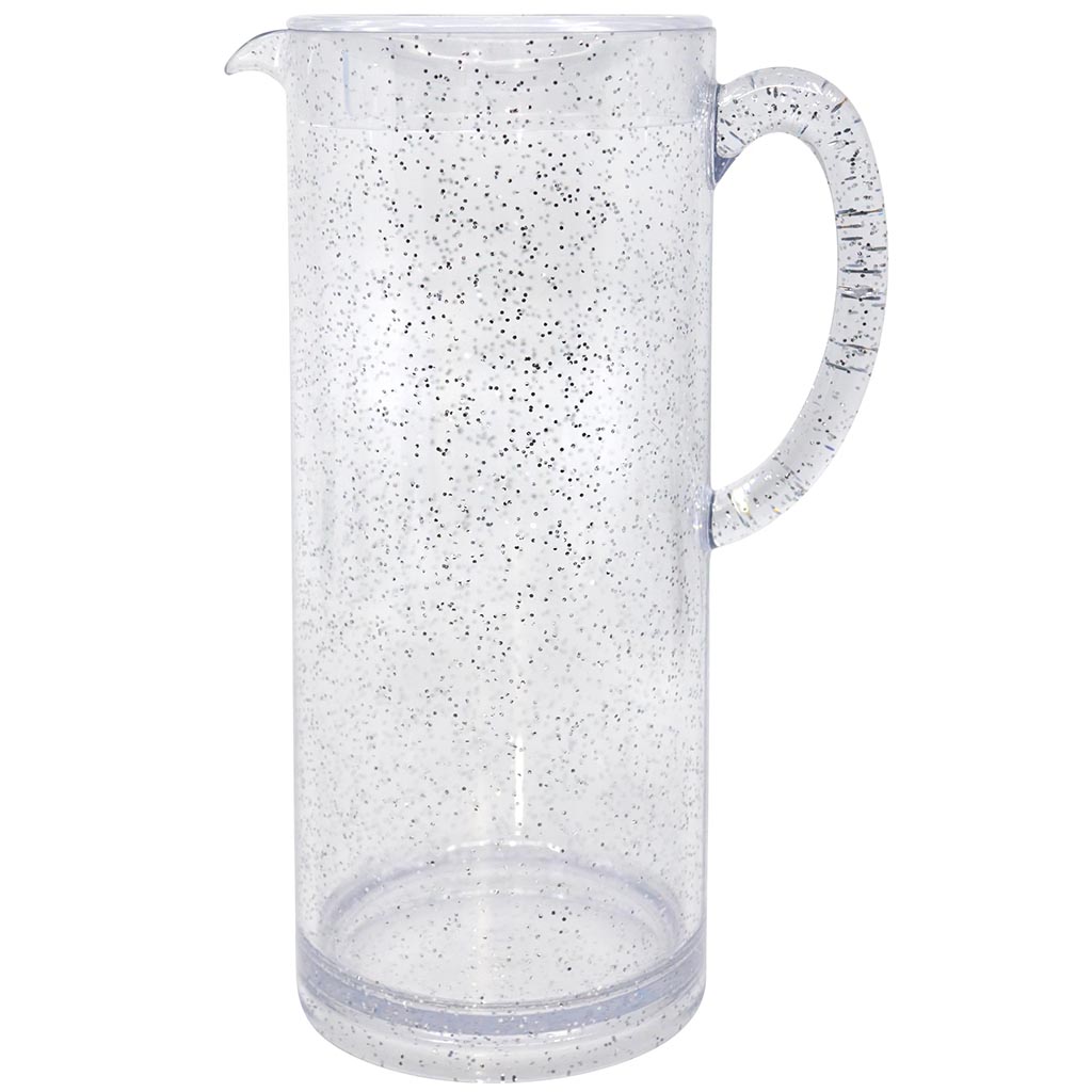 Glitter Pitcher With Lid, 60oz