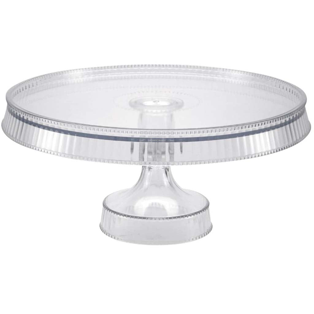 Round Cake Stand 10.5in, Clear