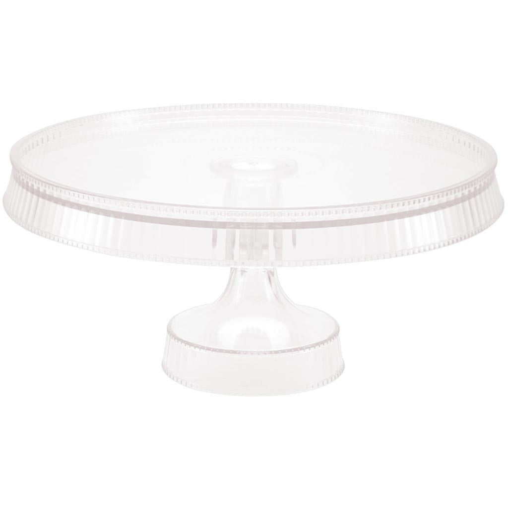 Round Cake Stand 10.5in, White