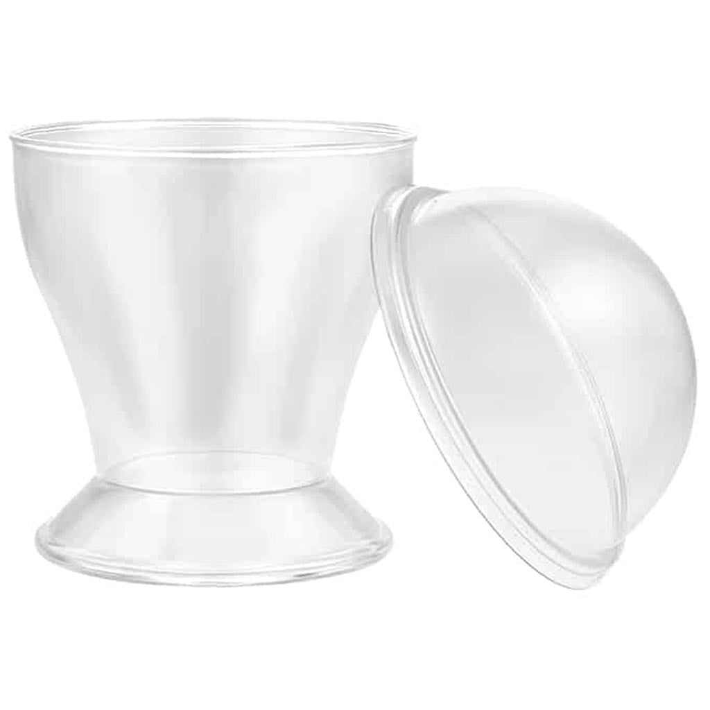 Mini Dessert Cup With Lid Clear