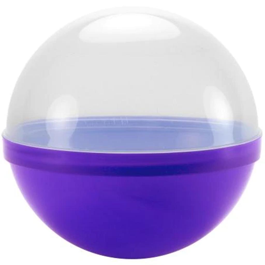 Candy Ball 6in, Purple/Clear