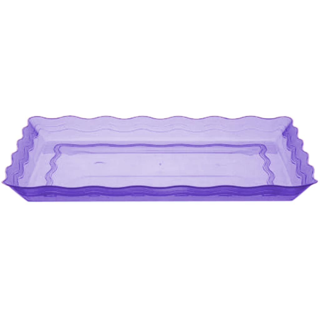 Wave Tray Jewel Tints 13in x 9in,Blue